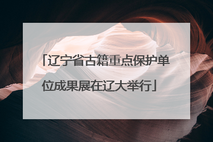 辽宁省古籍重点保护单位成果展在辽大举行