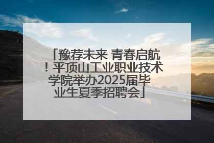 豫荐未来 青春启航！平顶山工业职业技术学院举办2025届毕业生夏季招聘会