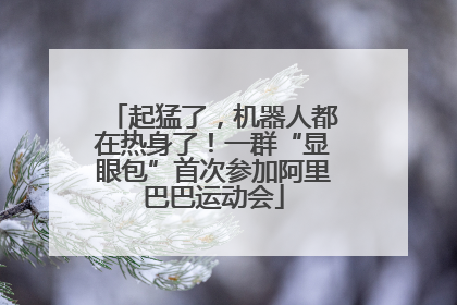 起猛了，机器人都在热身了！一群“显眼包”首次参加阿里巴巴运动会