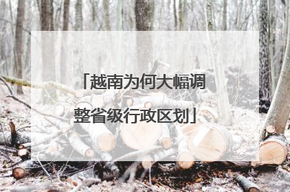 越南为何大幅调整省级行政区划