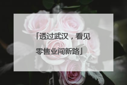 透过武汉，看见零售业闯新路