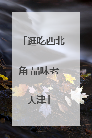 逛吃西北角 品味老天津