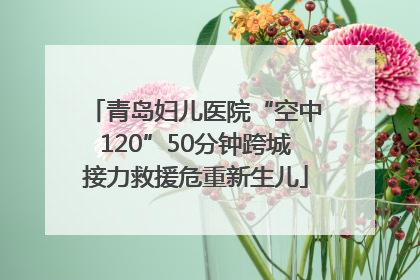 青岛妇儿医院“空中120”50分钟跨城接力救援危重新生儿