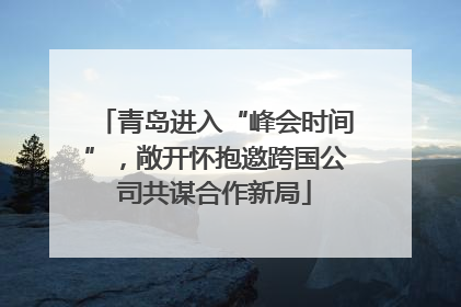 青岛进入“峰会时间”，敞开怀抱邀跨国公司共谋合作新局