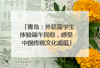 青岛：外籍留学生体验端午民俗，感受中国传统文化底蕴
