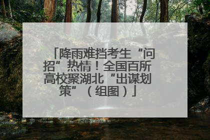 降雨难挡考生“问招”热情！全国百所高校聚湖北“出谋划策”（组图）