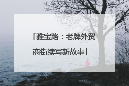雅宝路：老牌外贸商街续写新故事