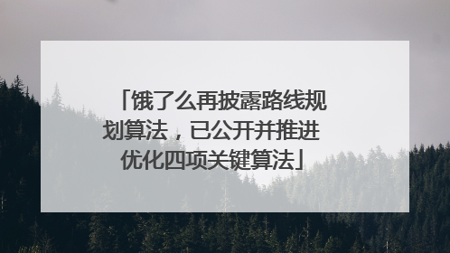饿了么再披露路线规划算法，已公开并推进优化四项关键算法