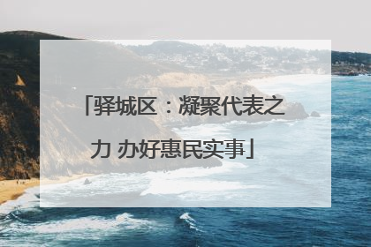驿城区：凝聚代表之力 办好惠民实事