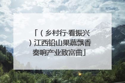 （乡村行·看振兴）江西铅山果蔬飘香 奏响产业致富曲