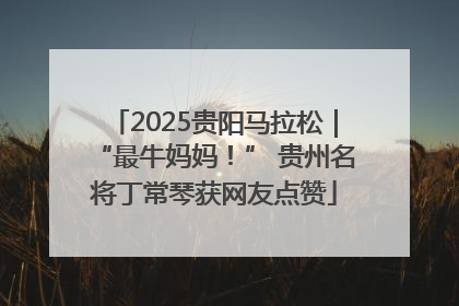 2025贵阳马拉松｜“最牛妈妈！” 贵州名将丁常琴获网友点赞