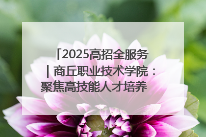 2025高招全服务｜商丘职业技术学院：聚焦高技能人才培养 谱写高质量发展篇章