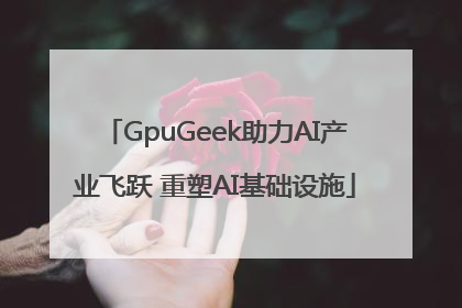 GpuGeek助力AI产业飞跃 重塑AI基础设施