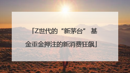 Z世代的“新茅台” 基金重金押注的新消费狂飙